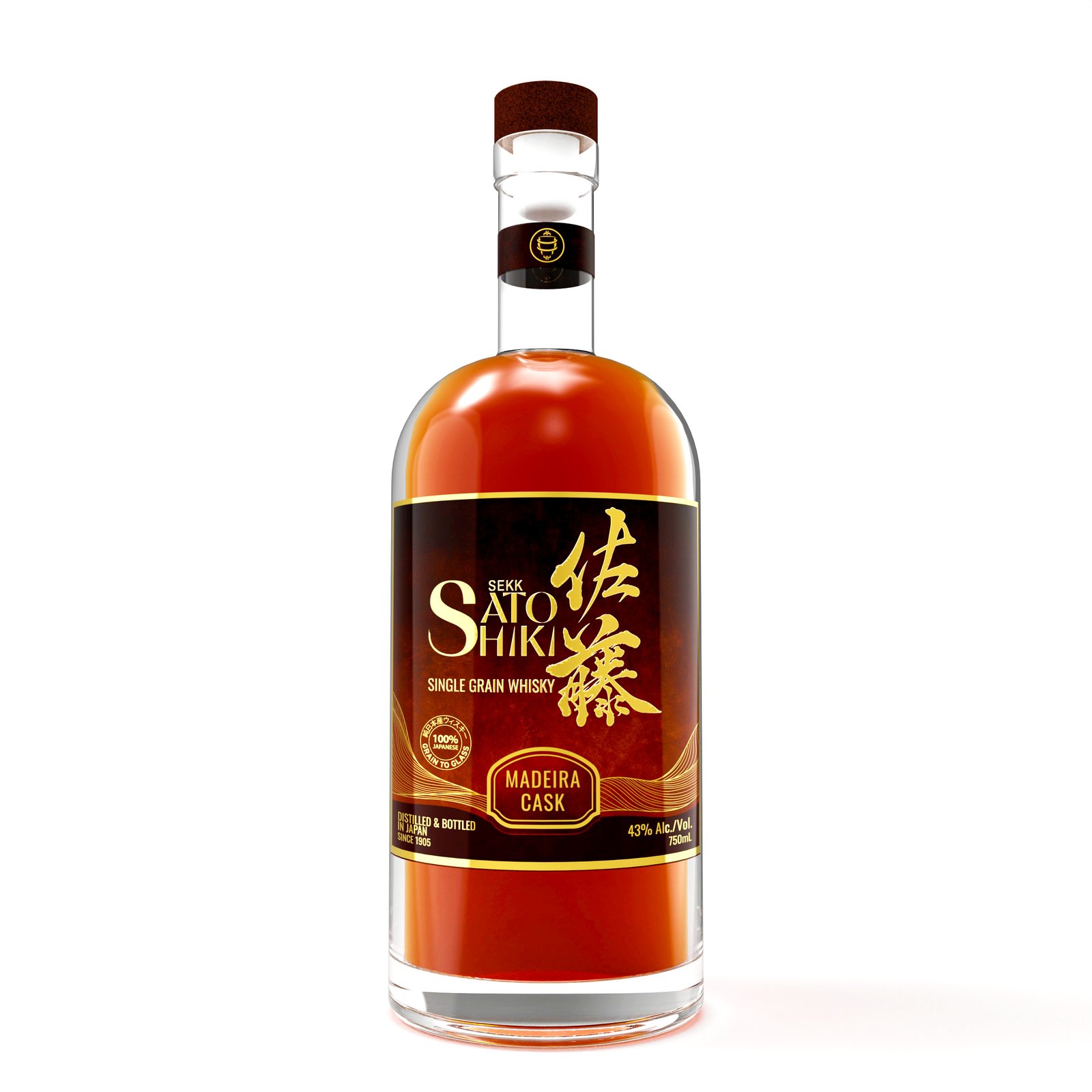 Sato Shiki Madeira Cask Front of bottle